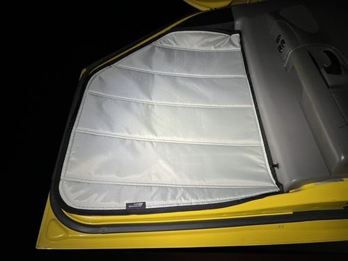 Customer photo review of Ford Econoline - Front Door Shades (Set)