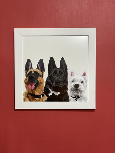 Customer photo review of Custom Modern Pet Portrait