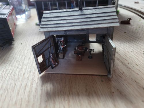 Customer photo review of Woodland Scenics WOO240 Scenic Details(R) -- Tucker Brothers Machine Shop - Kit (Unpainted Metal) 3-3/8 x 2-3/8"  1 x 6cm, HO Scale