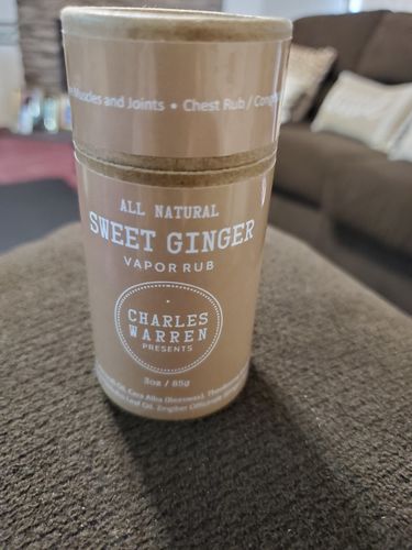 Customer photo review of Sweet Ginger Sore Muscle Rub