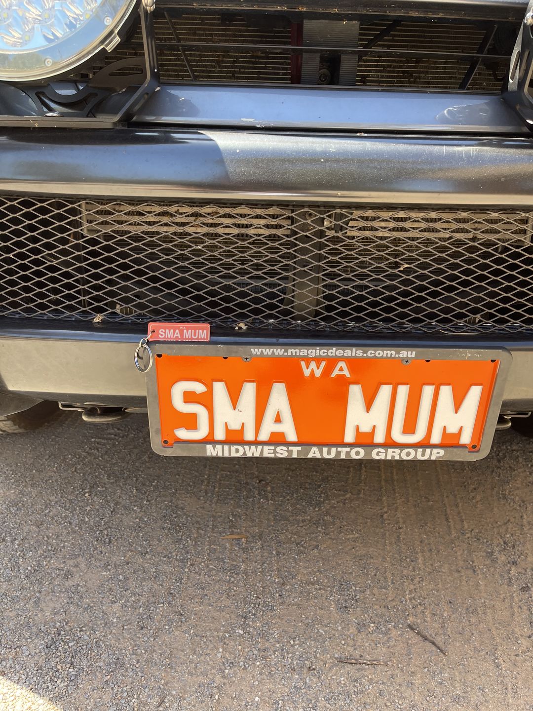 Customer photo review of WA Colour (Acrylic Style) Licence Plate Custom Keychain