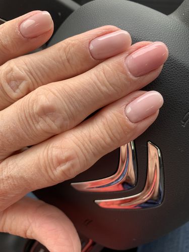 Customer photo review of Fiber base gel Didier Lab Milky Pink 10ml