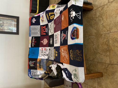 Customer photo review of Classic T-Shirt Blanket