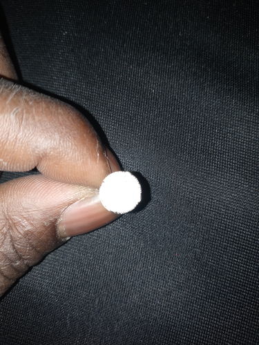 Customer photo review of 0.66 CTW Large Round VVS1 Moissanite Earrings