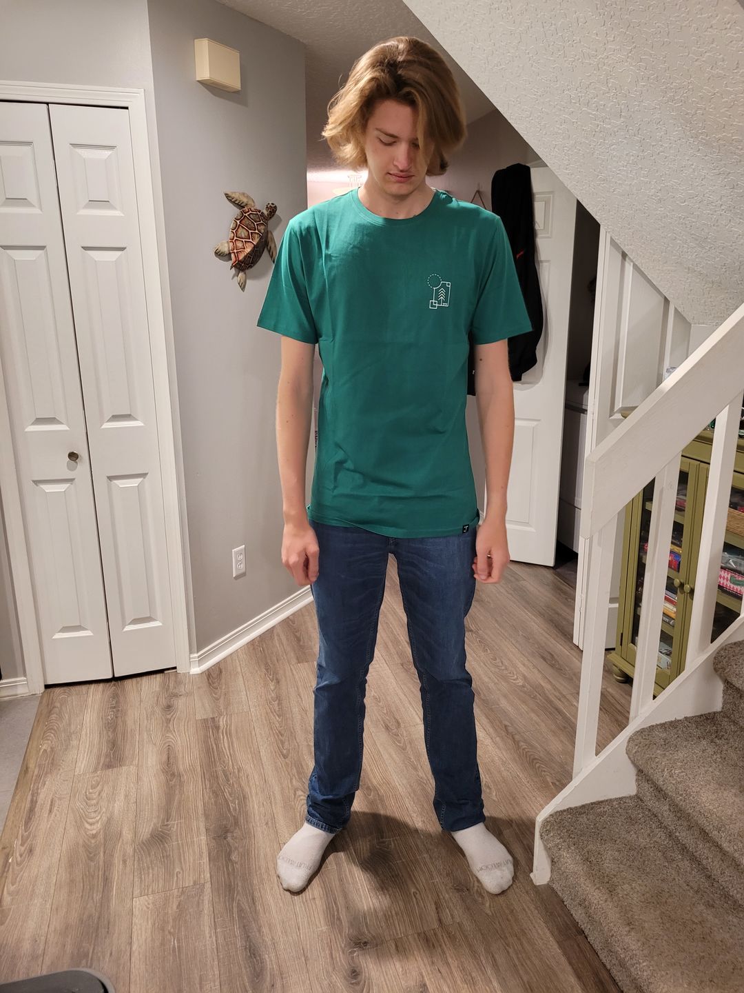Customer photo review of Organic Tall T-shirt (Bench)