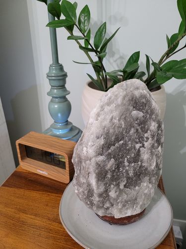 Customer photo review of Rare Gray Himalayan Salt Lamp