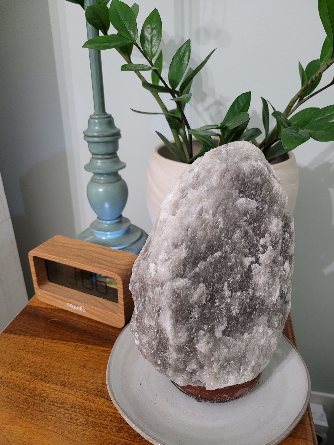 Customer photo review of Rare Gray Himalayan Salt Lamp