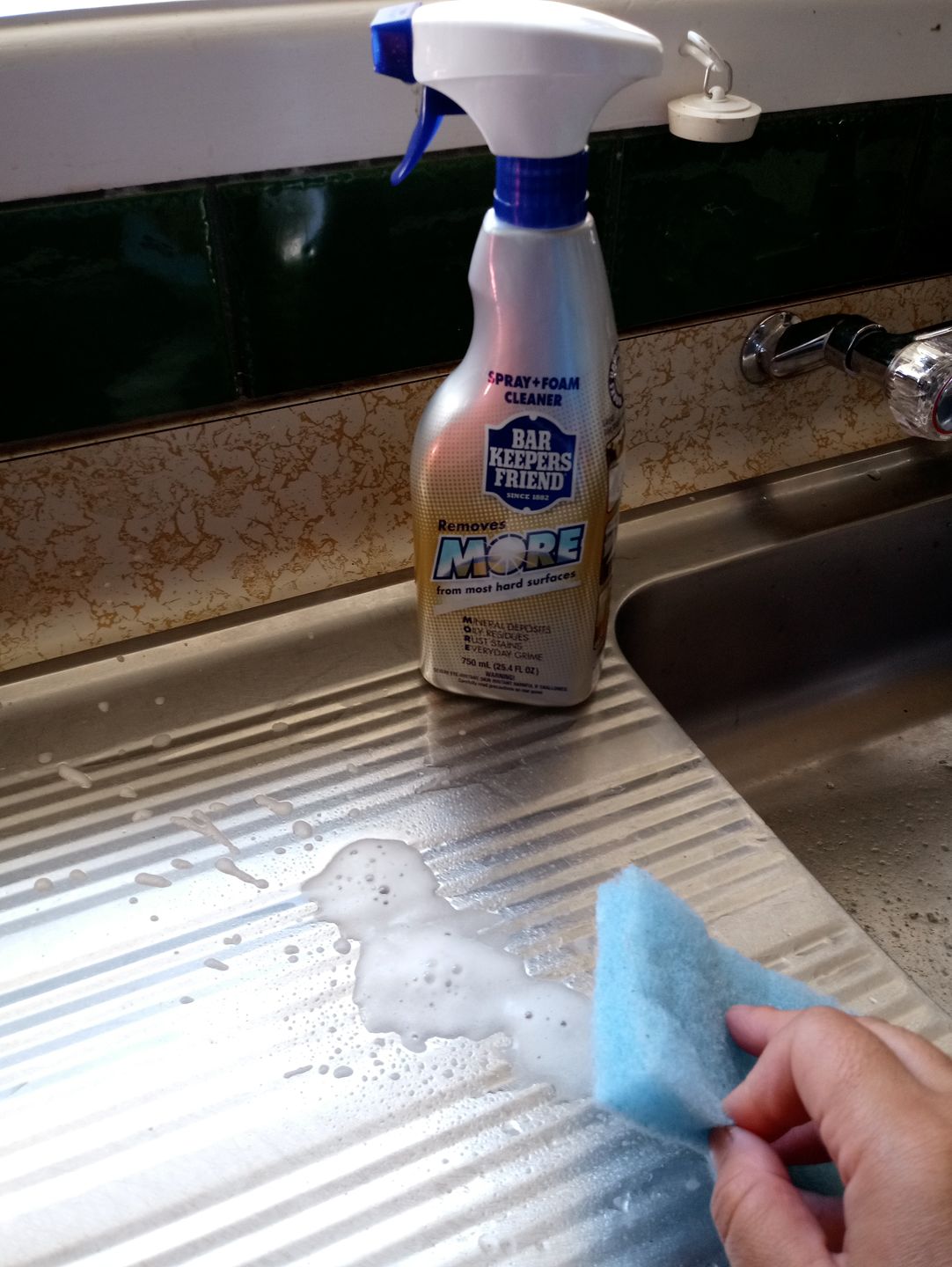 Customer photo review of Bar Keepers Friend: 3 Piece Cleaning Kit