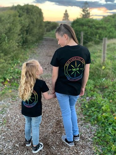 Customer photo review of MLW By Design - Rainbow SSS Tee