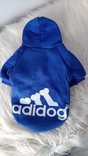 Customer photo review of Felpa "Adidog" Blu