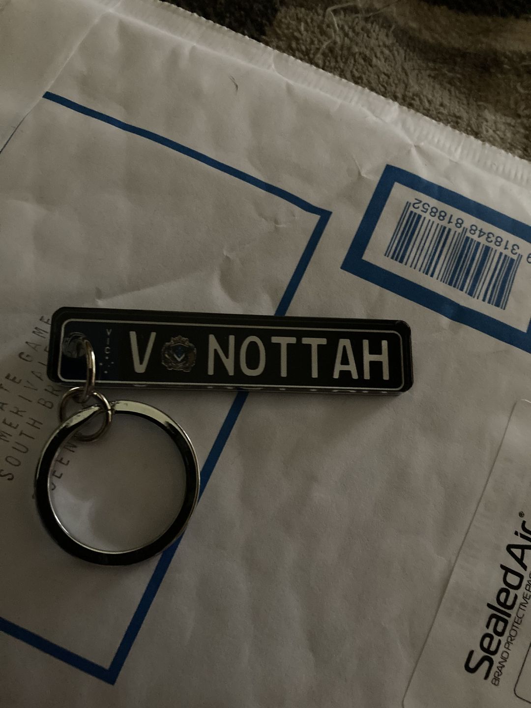 Customer photo review of VIC Euro Licence Plate Custom Keychain 🇪🇺