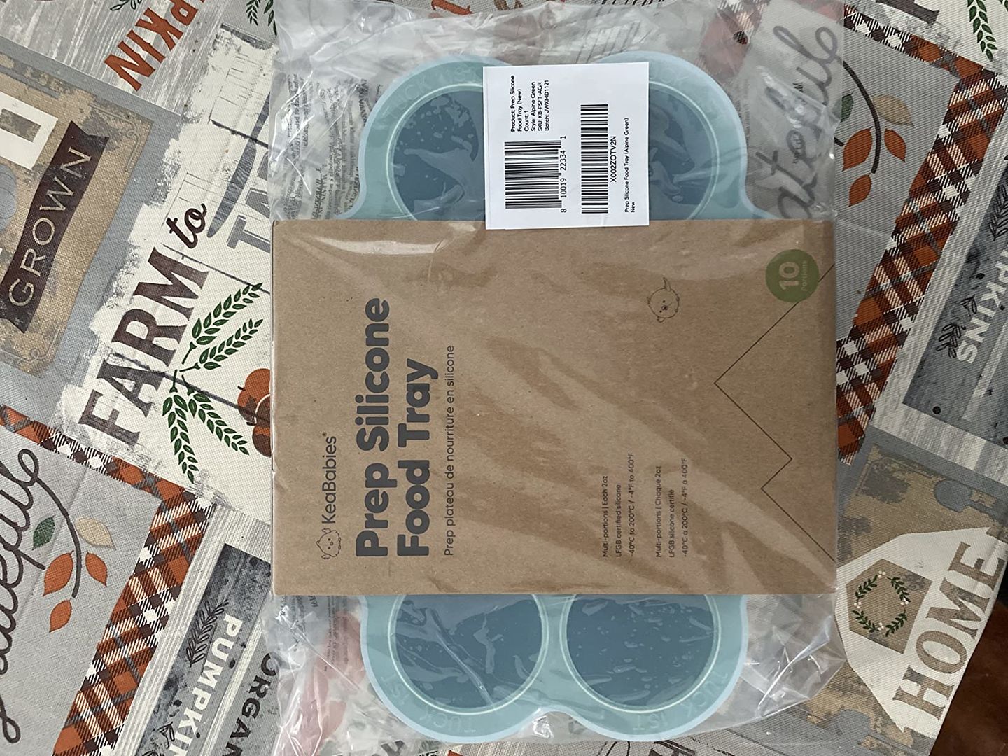 Customer photo review of Prep Silicone Baby Food Tray