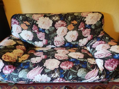 Customer photo review of Housse De Canapé Extensibles & Ajustable - Motif Vinceto