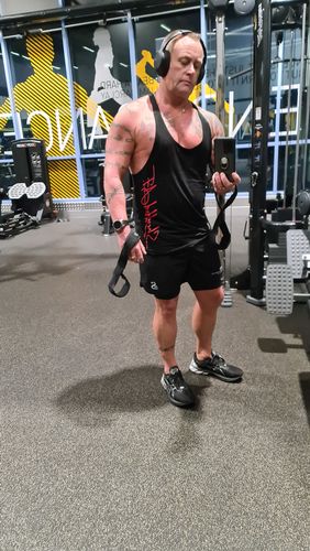 Customer photo review of Evolve or Dissolve - 2 in 1 Active Shorts - Black / White