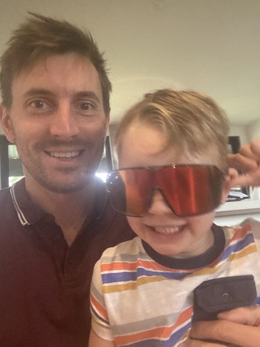 Customer photo review of Spinshield Crystal Ash Multi Laser Orange Lens