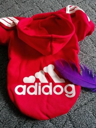 Customer photo review of Felpa "Adidog" Rossa