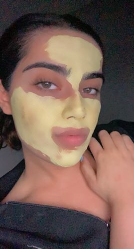 Customer photo review of Golden Glow Mask