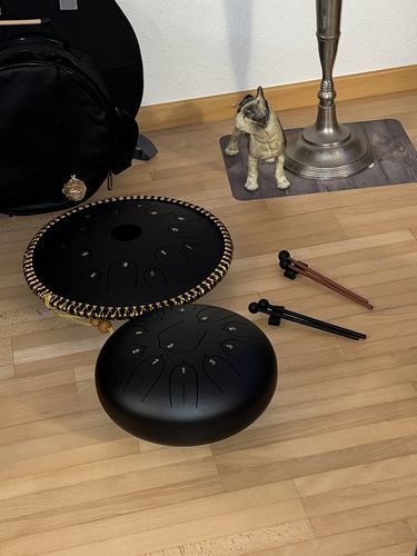 Customer photo review of Steel Tongue Drum "Standard″ – 11 Tongues – D Major