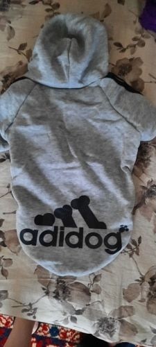 Customer photo review of Felpa "Adidog" Grigia