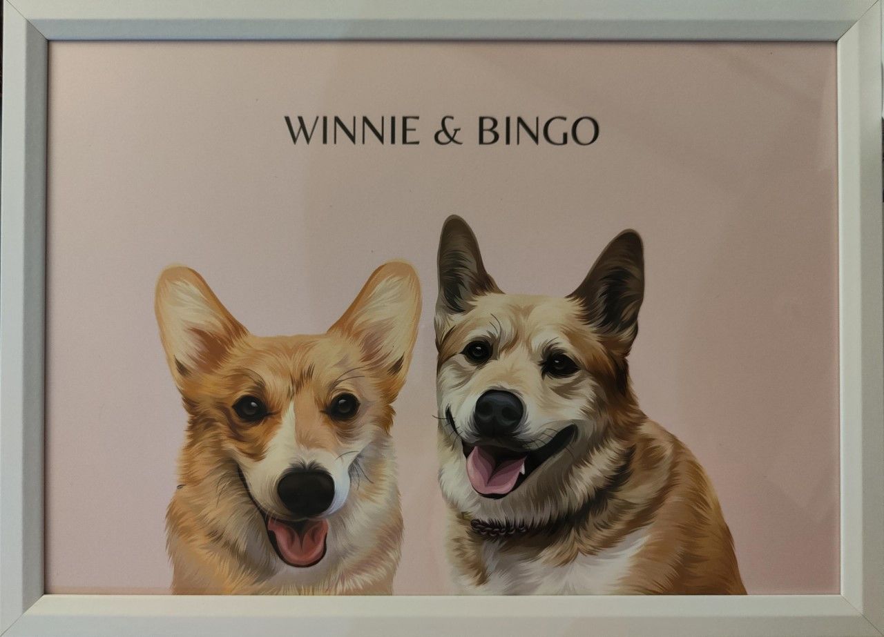 Customer photo review of Two-Pet Portrait