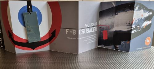 Customer photo review of F-8 CRUSADER French National Marine fuselage tags - Limited edition to 22 " Garage Tags "