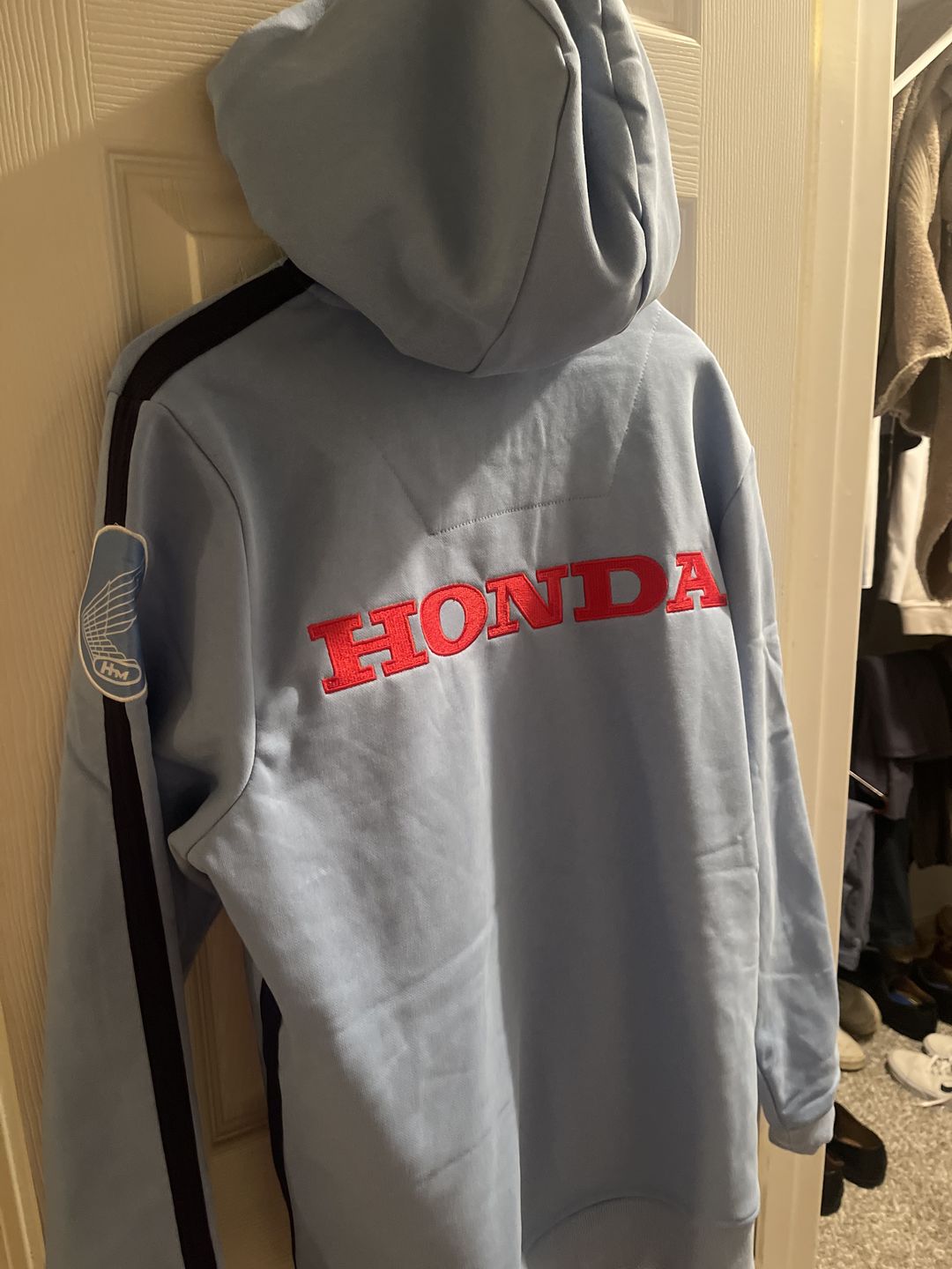 Customer photo review of Honda Racing Team Hoodie (1968) - Blue