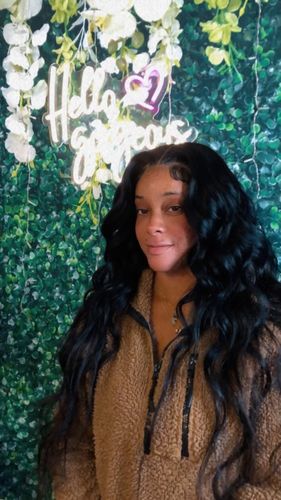 Customer photo review of Brooklyn Hair 9A Body Wave 6x6 Transparent Lace Closure