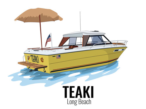 Customer photo review of Custom Digital Boat Artwork