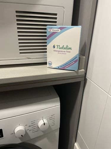 Customer photo review of Eco-Tiras de Detergente 40 lavados Natulim