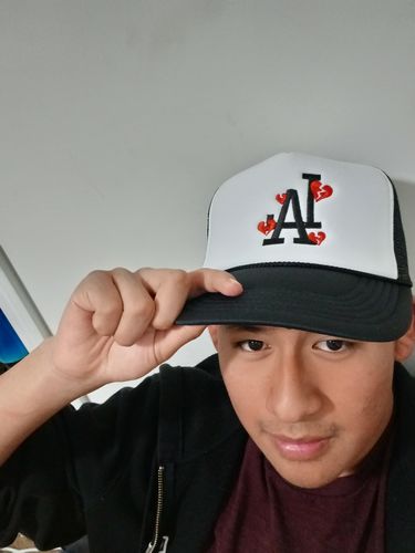Customer photo review of LA Trucker 2-Tone (Black/White)
