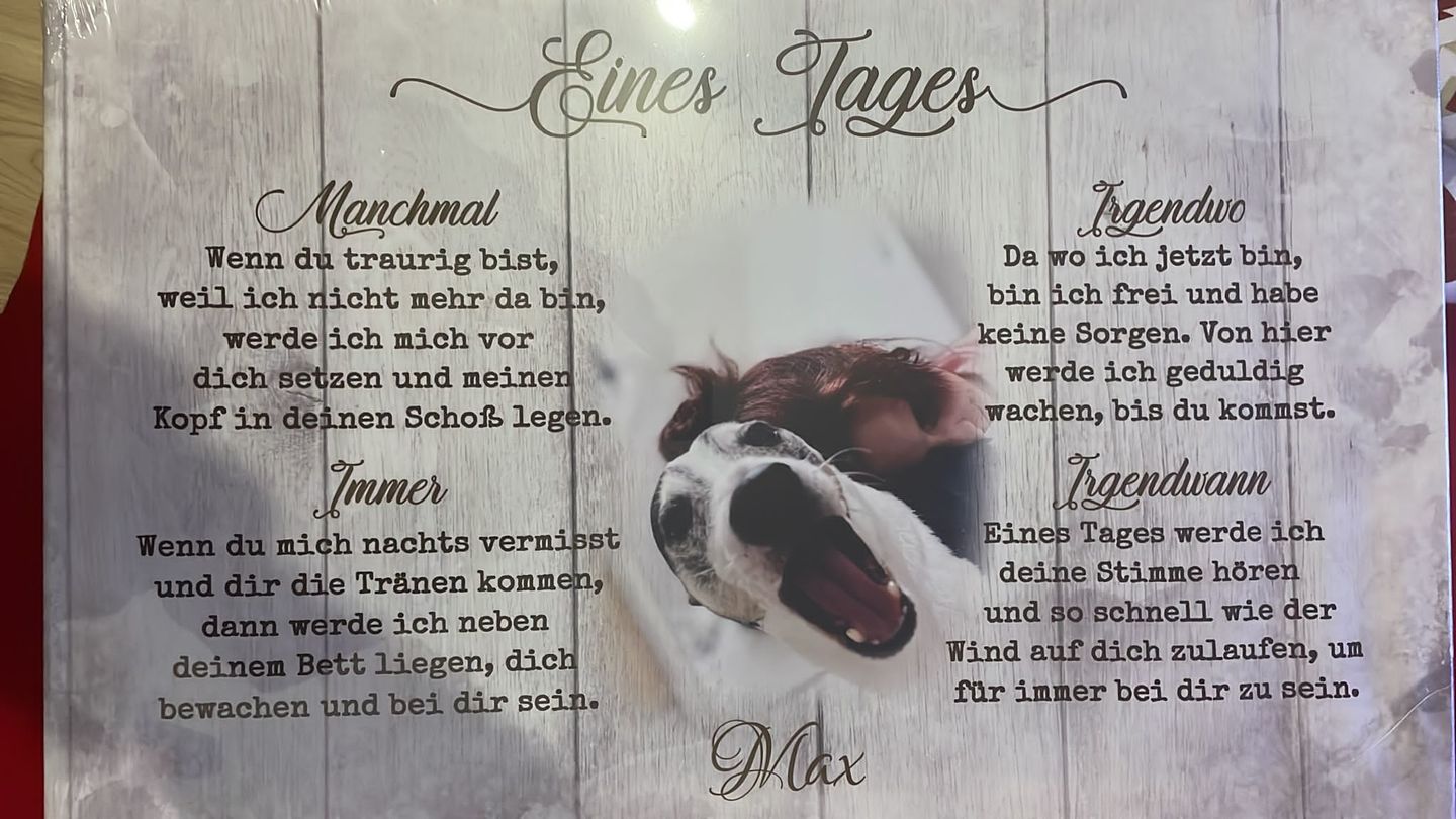 Customer photo review of Eines Tages - Individuelle Leinwand