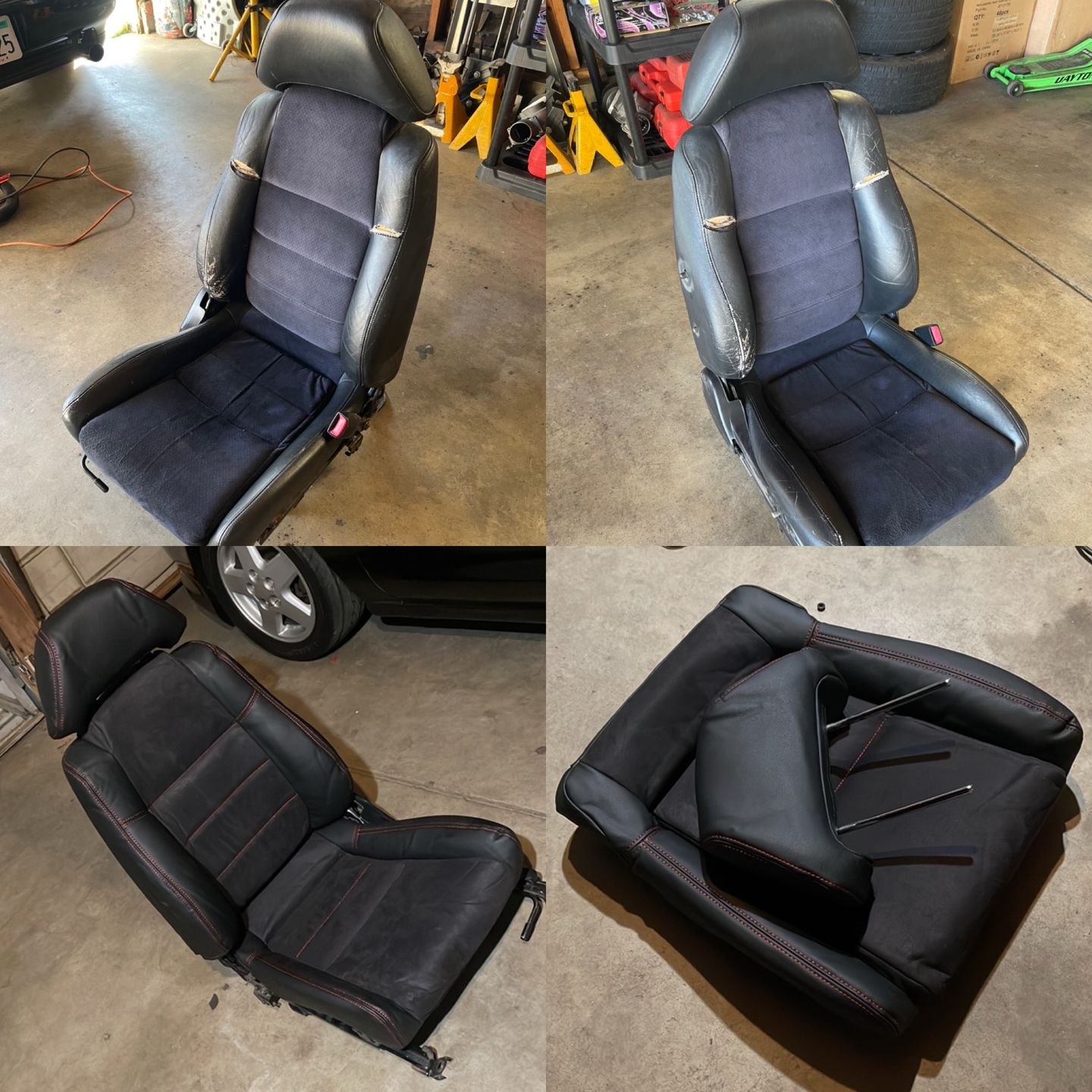 Customer photo review of MR2Heaven OEM Plus Seat Covers (Black, TAN, Black W/ Red Stitching, Black/Red Hybrid, BLUE, Black Alcantara/Leather with Black Stitching, Black Alcantara/Leather with Red Stitching)