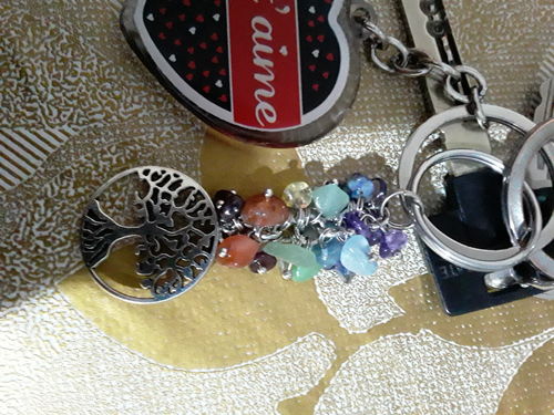 Customer photo review of Porte clés 7 chakras