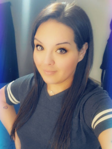 Customer photo review of Classic Tape In Hair Extensions Brown Color Straight & Body Wave