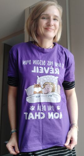 Customer photo review of T-shirt Personnalisé - Je N‘Ai Pas Besoin D’un Réveil