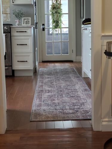 Customer photo review of Distressed Vintage Kendra Ash Runner Rug