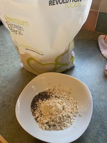Customer photo review of Premium Blend Protein Powder