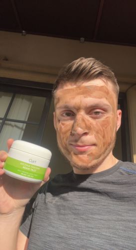 Customer photo review of Instant Matcha Clay Mask