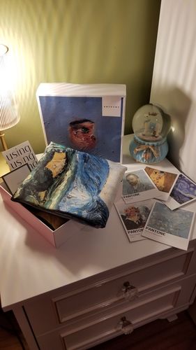 Customer photo review of Van Gogh Selvi Ağaçlı Buğday Tarlası 1889, Duvar Örtüsü
