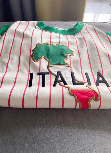 Customer photo review of Italia Striped Vintage Sweatshirt