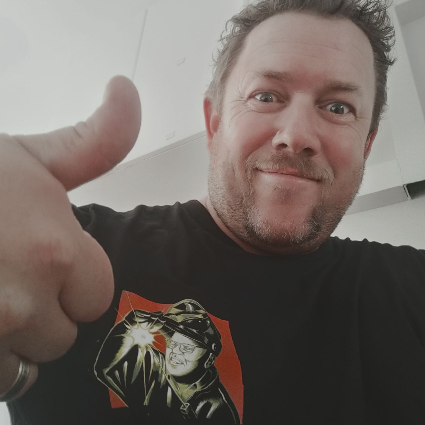 Customer photo review of Get Blind Tee