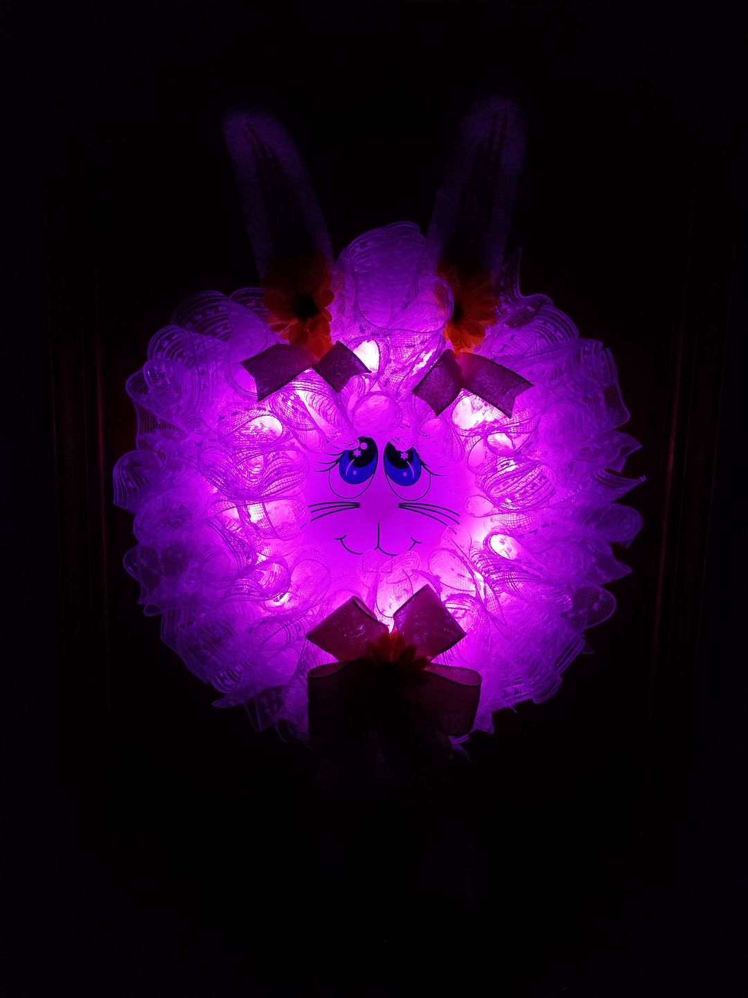 Customer photo review of 7.5 FT|20 LED Battery Operated Pink Fairy String Lights With Silver Wire