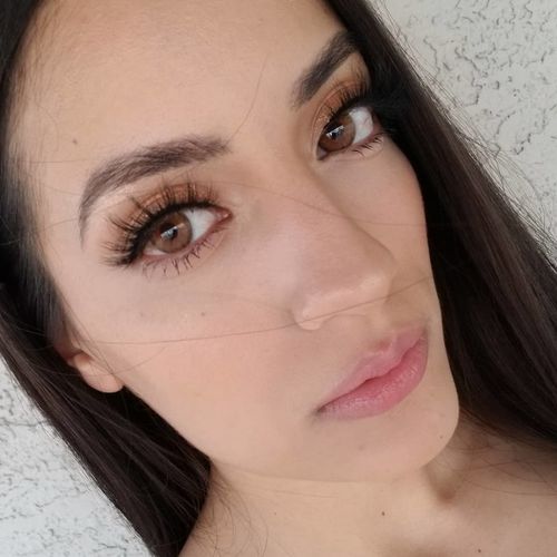 Customer photo review of Icoloured® Trinity Brown Colored Contact Lenses