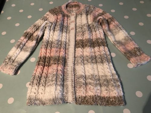 Customer photo review of Child Mystery Knitting Box