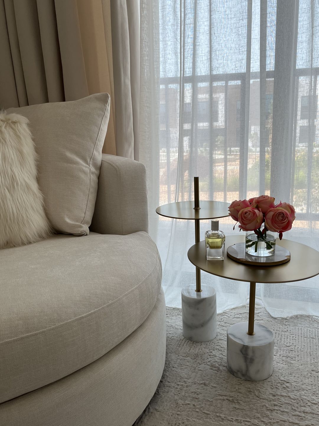 Customer photo review of Espoo Marble Side Table Ct8684-44-Br