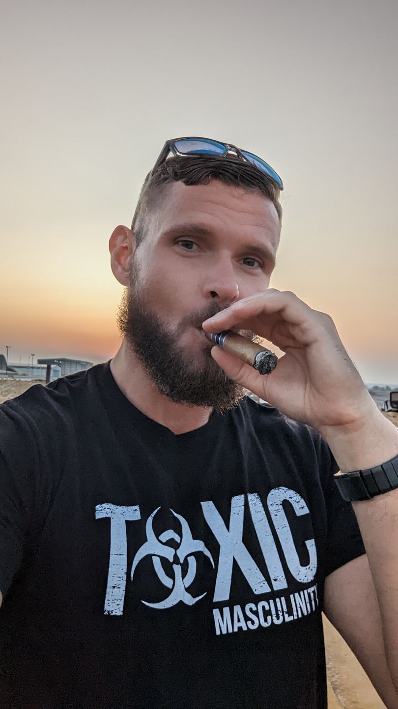 Customer photo review of Donut Operator Mustache & Beard Cream