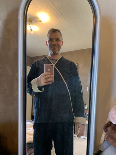 Customer photo review of Veste Kimono Cardigan Homme