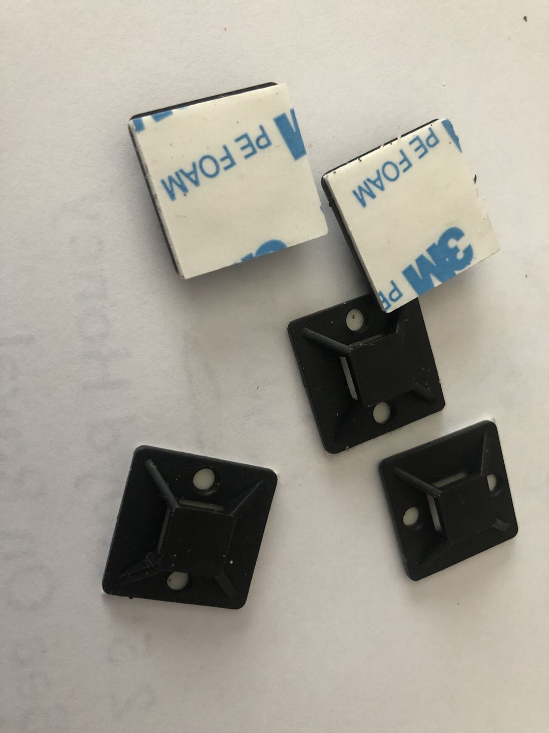 Customer photo review of Mounting Squares Bag of 100 - DECOE-002