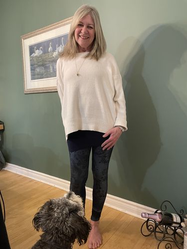 Customer photo review of My Cozy Clara Sweater (White)