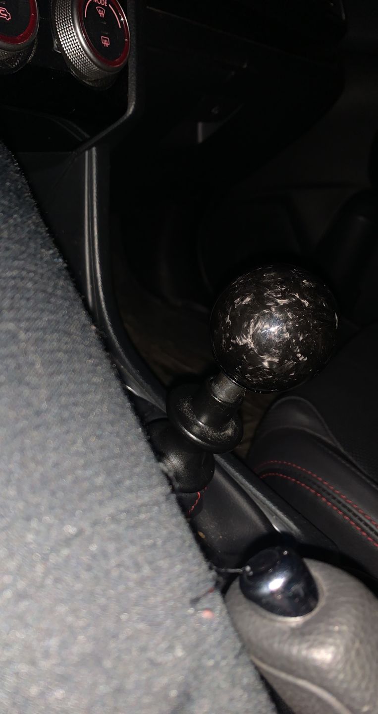 Customer photo review of Forged Carbon Fiber Shift Knob